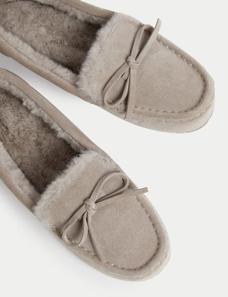 Suede Moccasin Slippers – Marks Spencer Bermuda
