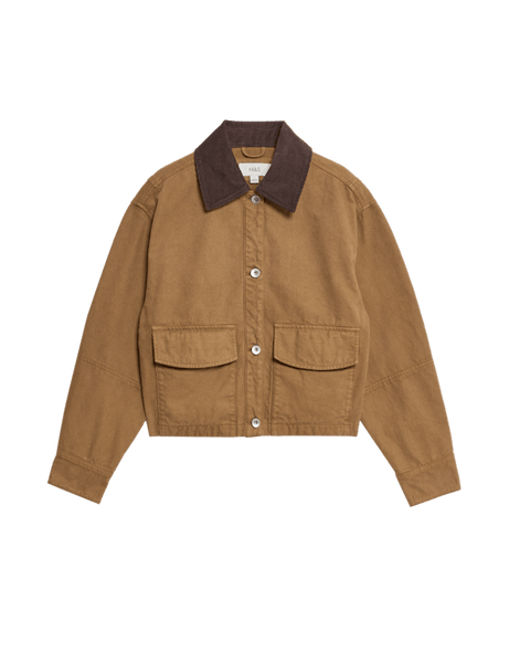 Corduroy Band Collar Jacket SUAF286 M nanamica Corduroy Band