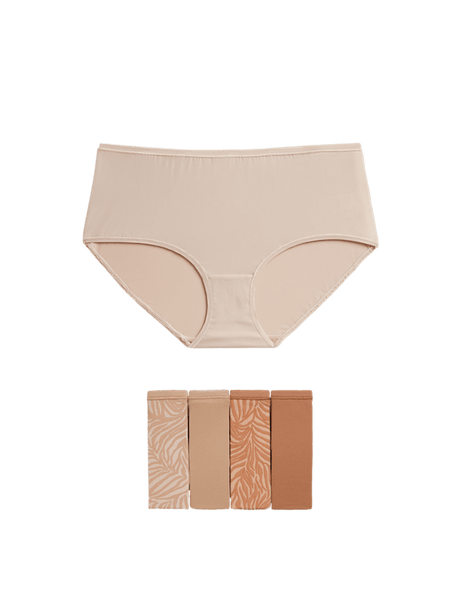 5pk No VPL High Rise Knicker Shorts – Marks Spencer Bermuda