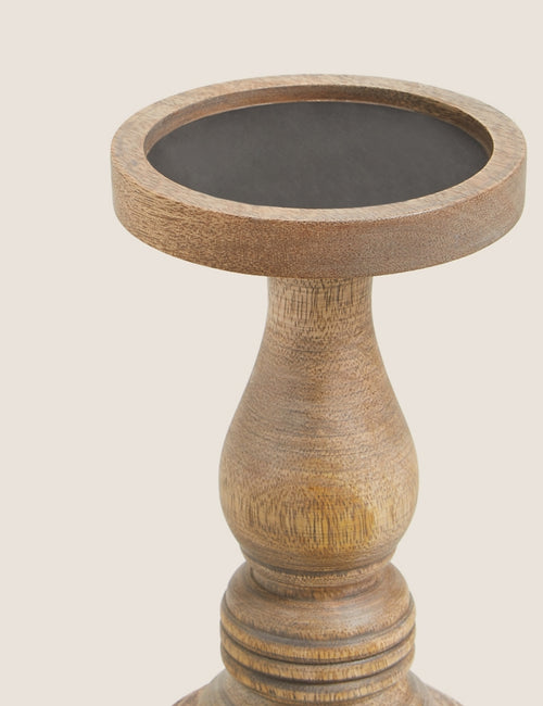 Wooden Large Candle Holder