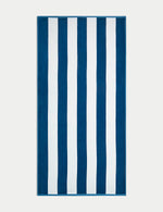 Pure Cotton Striped Sand Resistant Beach Towel