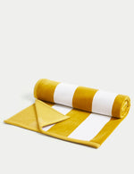 Pure Cotton Striped Sand Resistant Beach Towel