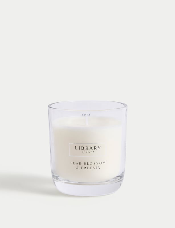 Pear Blossom & Freesia Scented Candle