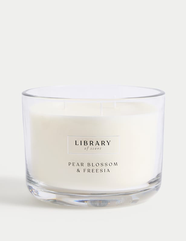 Pear Blossom & Freesia 3 Wick Candle
