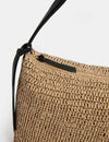 Slouchy Straw Shoulder Bag