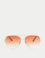 Ombre Aviator Sunglasses