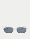 Metal Rectangle Sunglasses
