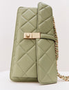 Quilted Chain Strap Cross Body Shoulder Bag