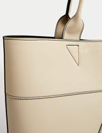 Faux Leather Shopper