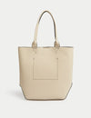 Faux Leather Shopper