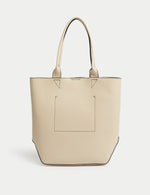 Faux Leather Shopper