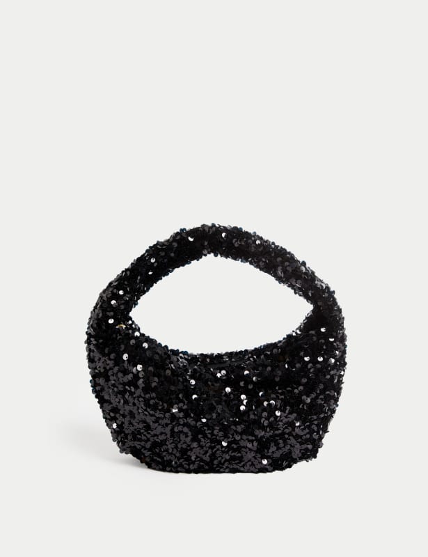 Sequin Top Handle Grab Bag