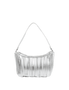 Faux Leather Pleated Shoulder Bag