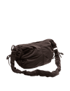 Nylon Ruched Sling Shoulder Bag