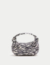 Nylon Animal Print Crossbody Bag
