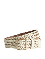 Leather Woven Jeans Belt