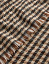 Woven Checked Fringed Scarf