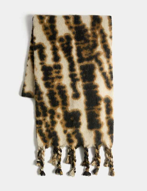 Printed Brushed Scarf