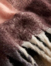 Brushed Checked Tassel Scarf