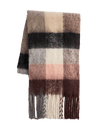 Brushed Checked Tassel Scarf