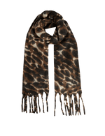 Brushed Animal Fringed Scarf