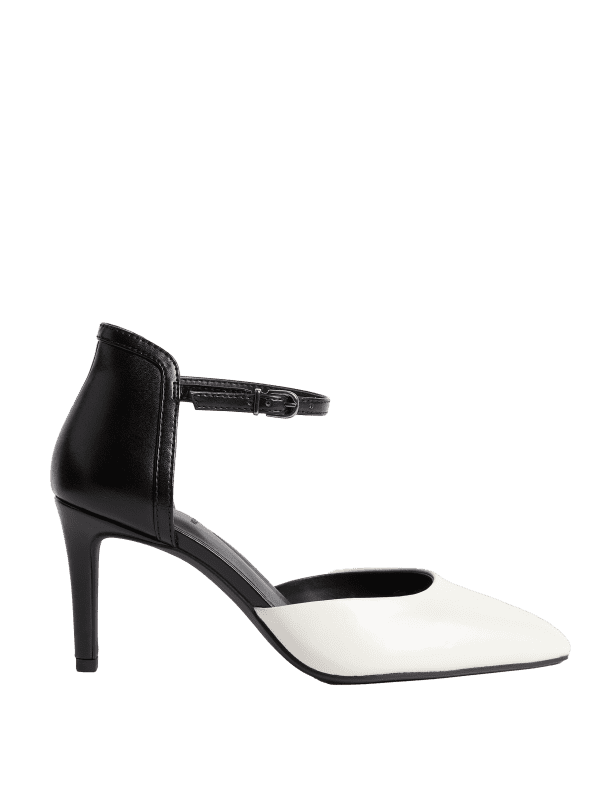 Wide Fit Ankle Strap Court Shoes