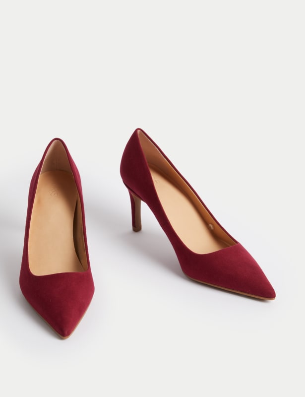 Stiletto Heel Pointed Court Shoes