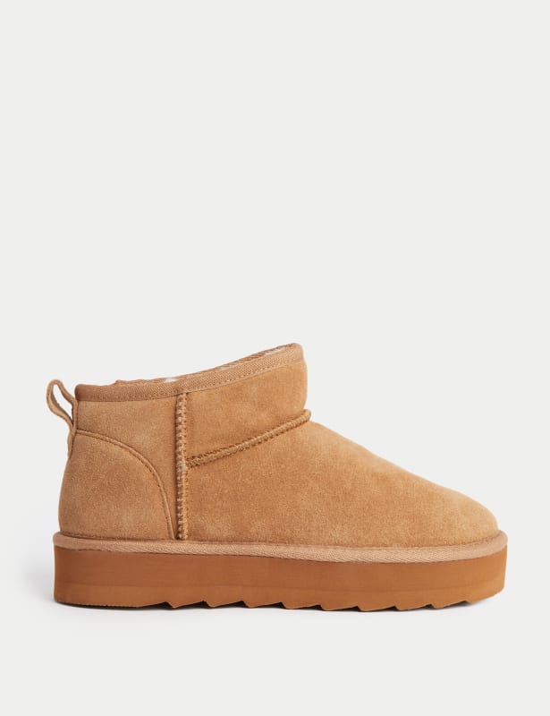 Suede Flatform Boots