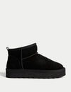 Suede Flatform Boots