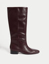 Chisel Toe Knee High Boots