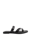 Toe Loop Strappy Flat Mules