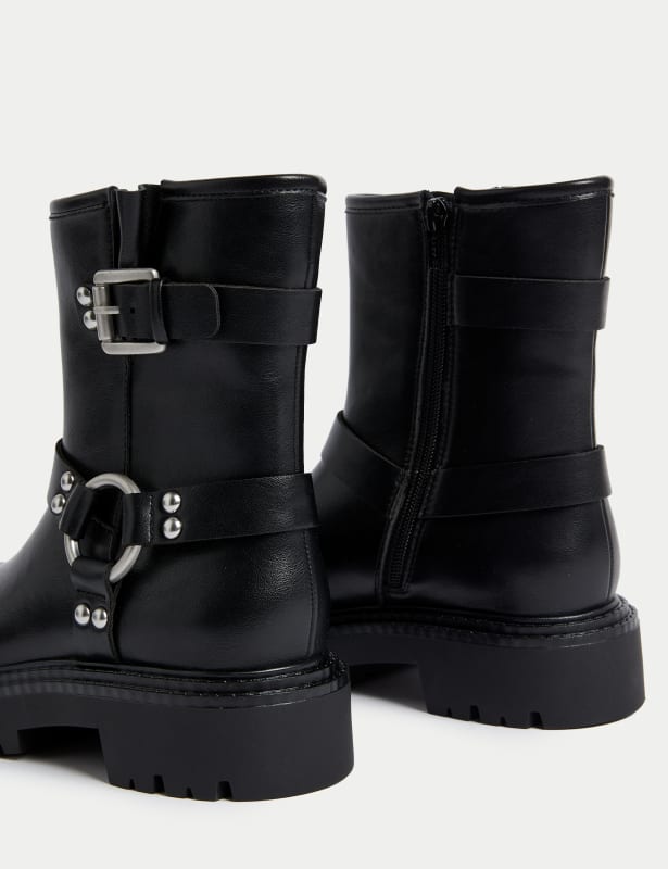 Marks and spencer buckle boots best sale