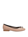 Leather Bow Flat Ballet Pumps