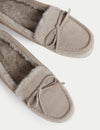 Suede Moccasin Slippers