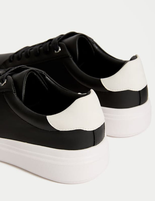 Lace Up Platform Trainers