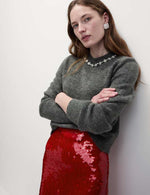 Embellished Crew Neck Jumper