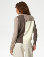 Supersoft Colour Block Crew Neck Jumper