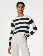 Supersoft Striped Crew Neck Jumper