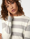 Supersoft Striped Crew Neck Jumper