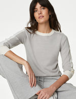 Supersoft Striped Crew Neck Jumper