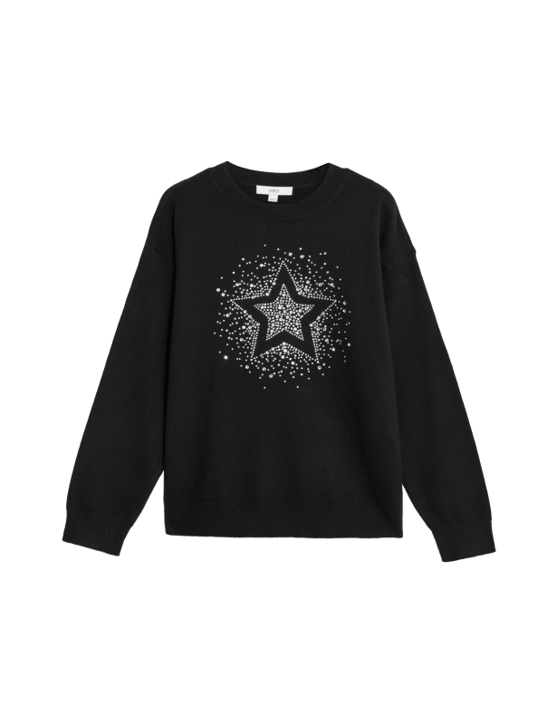 Soft Touch Star Crew Neck Jumper