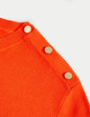 Soft Touch Crew Neck Button Detail Jumper