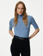 Roll Neck Fitted Jumper