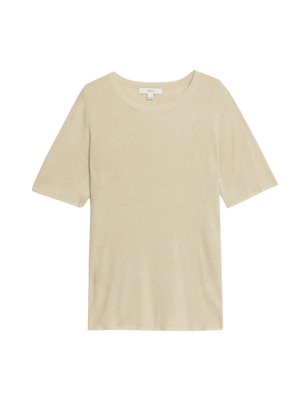 Metallic Knitted Top