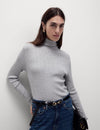 Ribbed Roll Neck Jumper