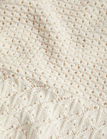 Pointelle Textured V Neck Knitted Vest