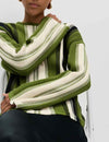Cotton Rich Striped Crew Neck Jumper