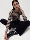 Pure Merino Wool Striped Jumper