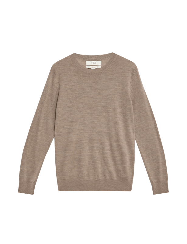 Pure Merino Wool Crew Neck Jumper