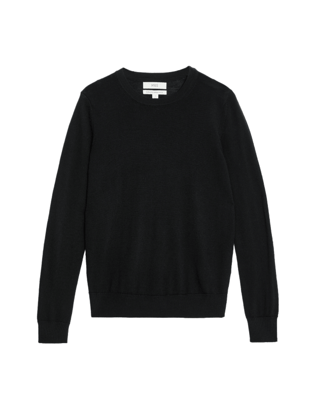 Pure Merino Wool Crew Neck Jumper